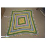 Crocheted Baby Blanket Granny Square