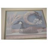 Framed and Matted Picture or Wood Duck