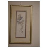 Framed & Matted Picture of A Bird by Mary Bertrand