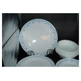 Corelle Ware Light Blue w/flowers Dishes