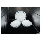 Corelle Ware Navy Blue Trim Dishes