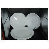 Corelle Ware White Swirl Pattern