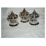 Collection of 3 Silver Ornaments