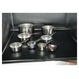 Collection of Metal Measuring Cups & Spoons