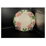 Francisan Plate w/pink flowers