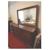 Long Dresser w/mirror by Thomasville