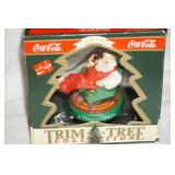 1993 Coco-Cola Santa Christmas Ornamate