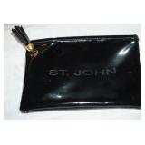 Black Patton Leather Makeup Bag from St Johns