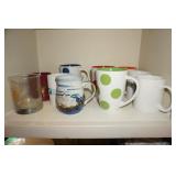 Shelf Lot of Coffee Cups
