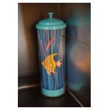 Plastic Draw Dispenser w/fish motif