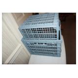 2 Blue Milk Crates