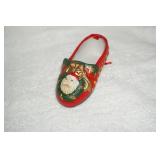 Santa Shoe Christmas Ornament
