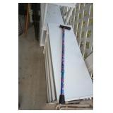 Ladies Walking Cane with Flowers