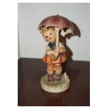 Hummel Style Figurine Girl w/umbrella