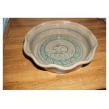 Pottery Deep Dish Pie Plate
