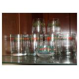 Collection of Christmas Glasses Various Sizes