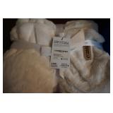 NIP White Cozidu Blanket Throw