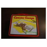 Vtg Metal Curious George Lunch Box