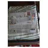 NIP Sofa Slip Cover Green/Beige