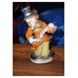 Clown Porcelain Figurine