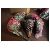 NIP Artificial Flowers w/a hanging basket