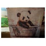 NIP Canvas Painting Baby Panda Bear