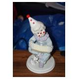 Porcelain Clown Figurine