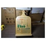 NIP Wooden Recipe Book Holder