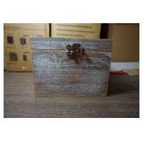 NIP Rustic Recipe Box w/cards
