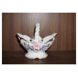 Vtg Porcelain Basket