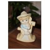 Little Boy on a Rocking Horse Figurine