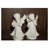 Pair of Angels Playing Music