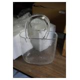 NIP Glass Purse Vase