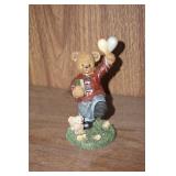 2000 Berry Hill Bear Holding a Balloon Figurine