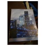 NIP Set of 3 City Scape on Canvas Pictures