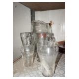 Collection of Clear Coca Cola Glassware