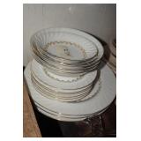 Collection of VTG Golden Swirl Fine China