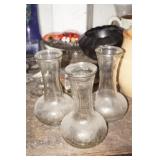 Collection of Three Glass Vases