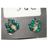 Frog Earrings Pierced