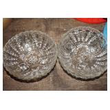 Two Oyster and Pearl Footed Bowls