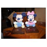 Mickey & Minnie Mouse Bookends