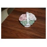 Sm/Med Capodimonte Style Basket w/flowers