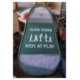 Slow Children At Play Basket Sign