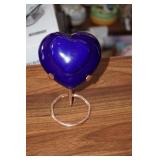 Blue Ceramic Egg w/ stand in original box