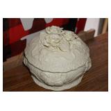 Ceramic Trinket Dish w/roses