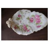 Trinket Dish Made in Occupied Japan pink roses