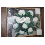NIP Framed Picture White Flowers