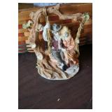Boy & Girl on Tree Swing Figurine