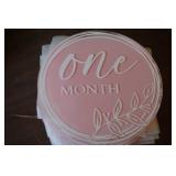 Little Girl 1 Mth Plaque Tag NIP