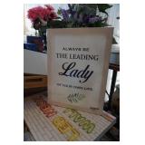 NIP Always Be the Leading Lady... Wall Plaque